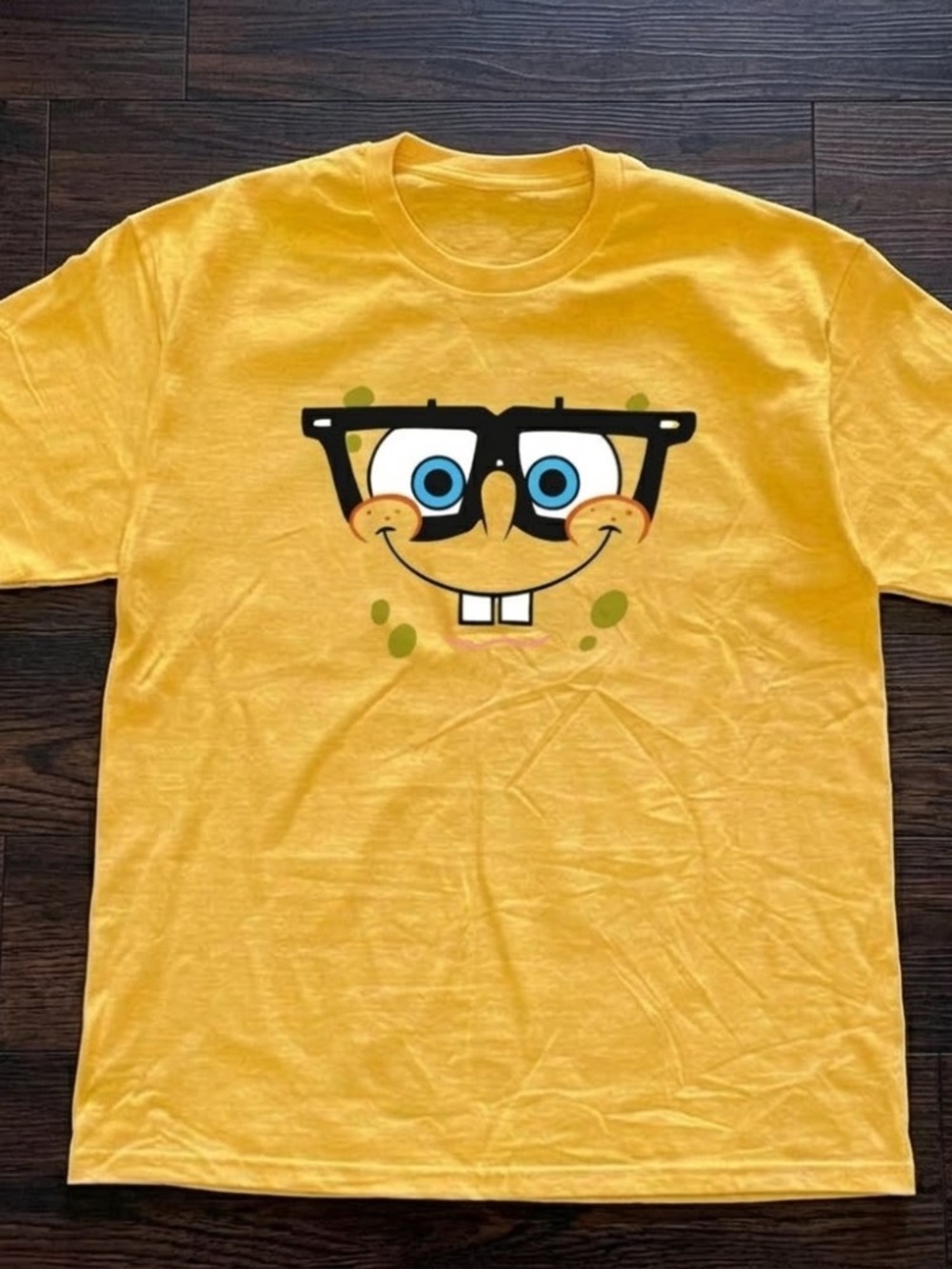 Yellow Sponge-Inspired Graphic Tee
